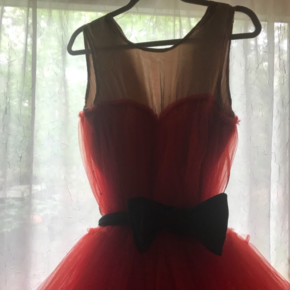 SOLD H&M Lanvin Collaboration - Red Tulle Dress - Picture 7 of 7